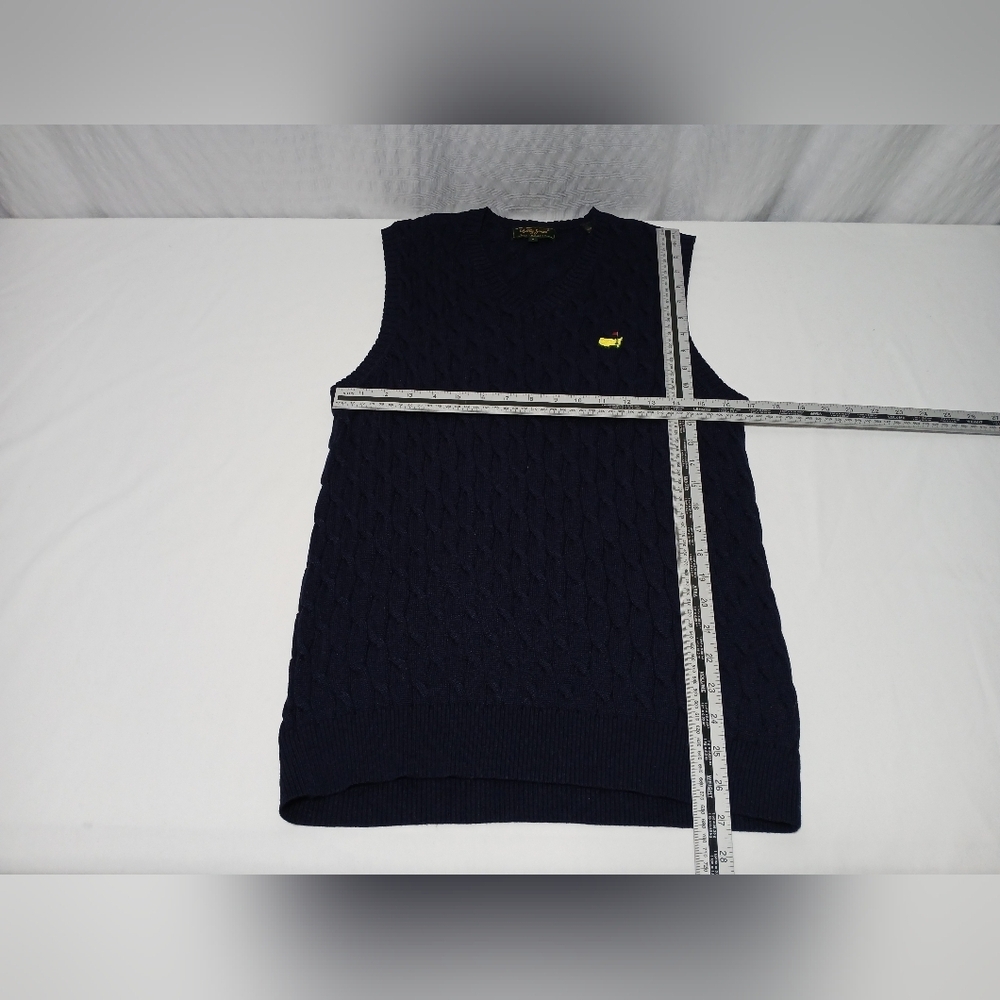 Bobby Jones Golf  V Neck Cable Knit 100% Cotton Men's Vest. Size M - Picture 3 of 7